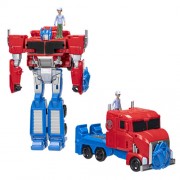 Transformers EarthSpark Figures - Spin Changer Optimus Prime w/ Robby Malto - 5L00