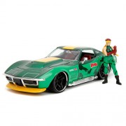 1:24 Scale Diecast - Hollywood Rides - Street Fighter - 1969 Corvette w/ Cammy