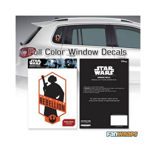Automotive Graphics - Star Wars - "Join the Rebellion" Princess Leia Window Decal