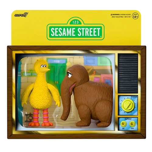 Reaction Figures - Sesame Street - Big Bird And Mr. Snuffleupagus 2-Pack