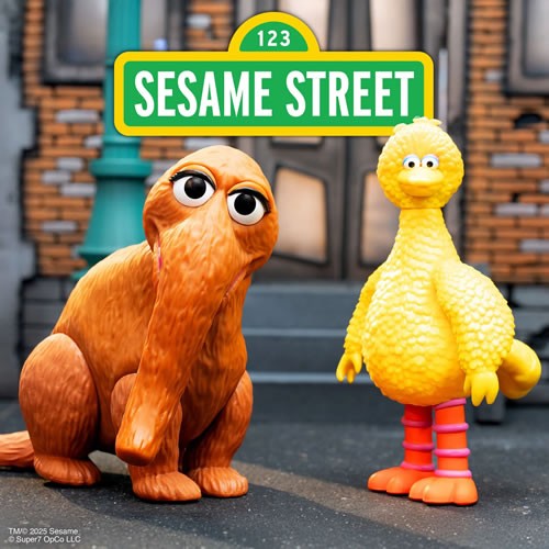 Reaction Figures - Sesame Street - Big Bird And Mr. Snuffleupagus 2-Pack