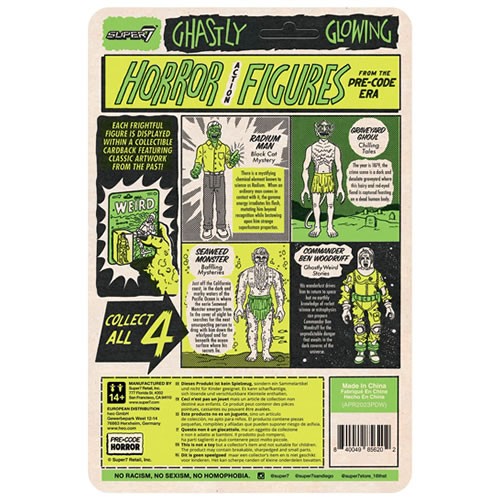 ReAction Figures - Pre-Code Horror - W03 - Black Cat Mystery - Radium Man (Glow)