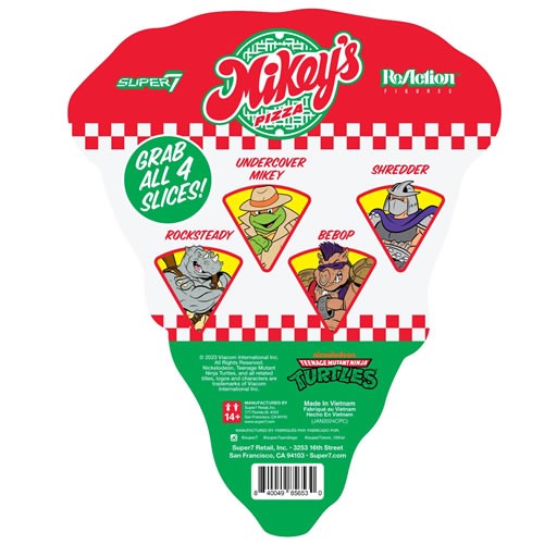 ReAction Figures - TMNT - W10 - Rocksteady (Weird Pizza To Go) (SDCC 2024 Exclusive)