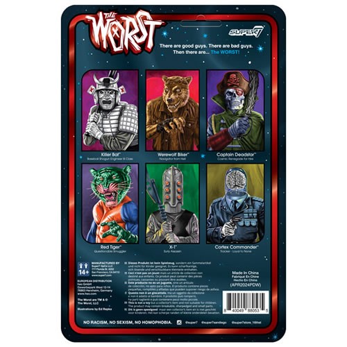 ReAction Figures - The Worst - W06 - Scum Squad - Red Tiger