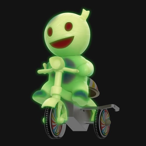 Super Cycles Figures - Super7 - Mummy Boy (Glow w/ Glow Trike)