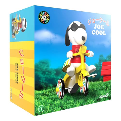 Super Cycles Figures - Peanuts - Joe Cool (Red w/ Yellow Trike)