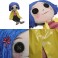 Coraline Plush - 5' Life-Size Coraline w/ Button Eyes