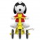 Super Cycles Figures - Peanuts - Joe Cool (Red w/ Yellow Trike)