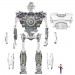 Super Cyborg Figures - The Iron Giant - 11" Iron Giant (Clear)
