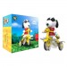 Super Cycles Figures - Peanuts - Joe Cool (Red w/ Yellow Trike)