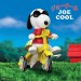 Super Cycles Figures - Peanuts - Joe Cool (Red w/ Yellow Trike)