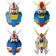 Ichibansho Zakka Figures - Mobile Suit Gundam - 4pc Gundam MS Head Magnet Display