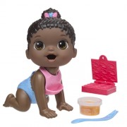 Baby Alive Dolls - Lil Snacks - Black Hair Baby Doll - 5X46