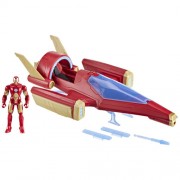 Avengers Vehicles - Epic Hero Series - 4" Iron Man w/ Repulsor Blast Battle Jet - 5L00