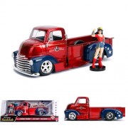 1:24 Scale Diecast - Hollywood Rides - DC Bombshells - 1952 Chevy COE Pickup w/ Wonder Woman Figure