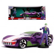 1:24 Scale Diecast - Hollywood Rides - DC - 2009 Corvette Stingray Concept w/ Joker Figure