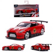 1:32 Scale Diecast - Hollywood Rides - Power Rangers - 2009 Nissan GT-R (R35) (Red Ranger Deco)