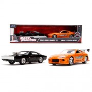 1:32 Scale Diecast - Fast & Furious - Dom's Dodge Charger R/T & Brian's Toyota Supra 2-Pack