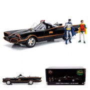 1:18 Scale Diecast - Hollywood Rides - DC - 1966 Classic TV Series Batmobile w/ Batman & Robin