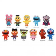 3D Plush Collectible Bag Clips - Sesame Street - 24pc Blind Bag Display