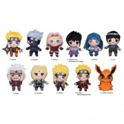 3D Plush Collectible Bag Clips - Naruto - 24pc Blind Bag Display
