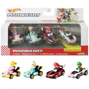 1:64 Scale Diecast - Hot Wheels - Mario Kart - Racers 4-Pack #01