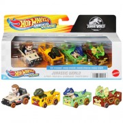 1:64 Scale Diecast - Hot Wheels - Racerverse - Jurassic World - Racers 4-Pack #01
