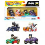 1:64 Scale Diecast - Hot Wheels - Racerverse - DC - Batman 85th Anniv - Racers 4-Pack