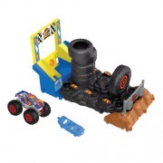 1:64 Scale Diecast - Hot Wheels Monster Trucks Arena Smashers - Race Ace Smash Race Challenge