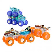1:64 Scale Diecast - Hot Wheels Monster Trucks Power Smashers - Big Rig And Truck Multipack