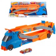 1:64 Scale Diecast - Hot Wheels City - Speed Track Transporter Playset