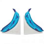 Bookends - Andy Warhol - 9.5" Lustre Gloss Resin Blue Banana