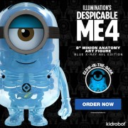 Anatomy Art Figures - Despicable Me 4 - 8" Minion (GID) Blue X-Ray AVL Edition