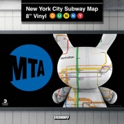 Dunny Vinyl Art Figures - MTA x Kidrobot - 8" New York City Subway Map Dunny