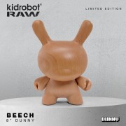 Dunny Figures - Kidrobot RAW - 8" Beech Wood Dunny