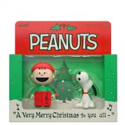 ReAction Figures - Peanuts - Charlie Brown And Snoopy (Caroling) 2-Pack