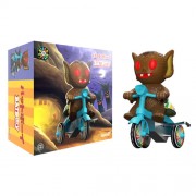 Super Cycles Figures - Bat Boy (Brown w/ Blue Trike)