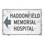 Prop Replicas - Halloween II - Hospital Metal Sign