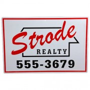 Prop Replicas - Halloween (1978 Movie) - Strode Realty Metal Sign