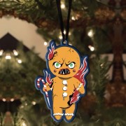 Holiday Horrors - Krampus - Gingerbread Metal Ornament