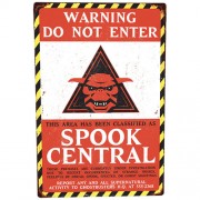 Prop Replicas - Ghostbusters - Spook Central Metal Sign