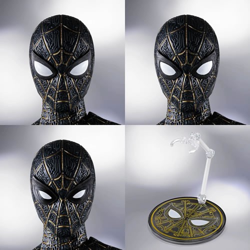 S.H.Figuarts Figures - Marvel - Spider-Man: No Way Home - Spider-Man Black & Gold Suit Special Set