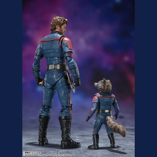 S.H.Figuarts Figures - Marvel - Guardians Of The Galaxy: Volume 3 - Star Lord & Rocket Raccoon