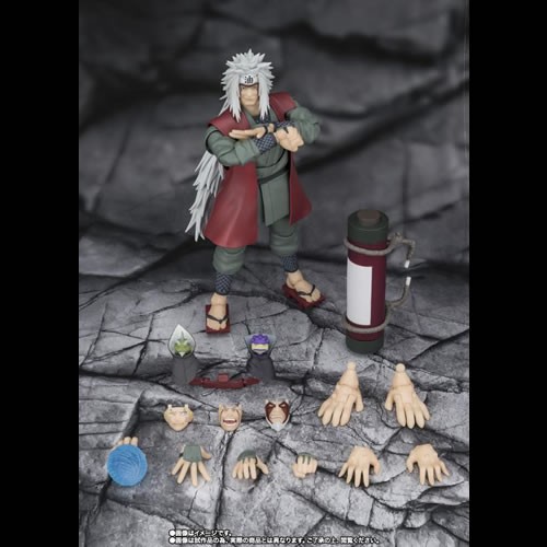 S.H.Figuarts Figures - Naruto: Shippuden - Jiraiya (Hidden Leaf Heroic Master Sage) (Sage Mode Set)