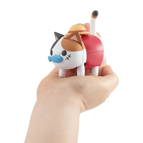 Mega Cat Project Figures - Tokotoko Series - One Piece - Nyan Piece Nyan! Monkey D. Luffy