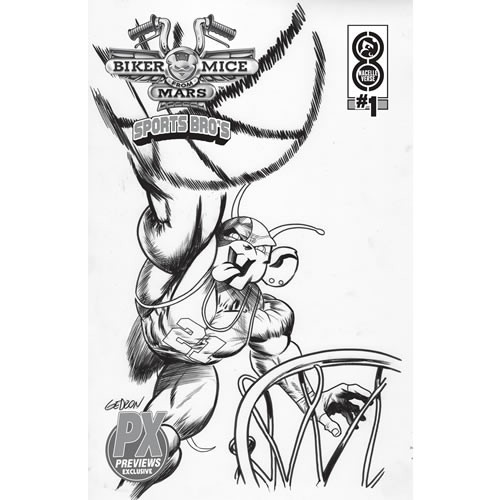 Biker Mice From Mars - Sports Bros - Vinnie B&W (Exclusive)