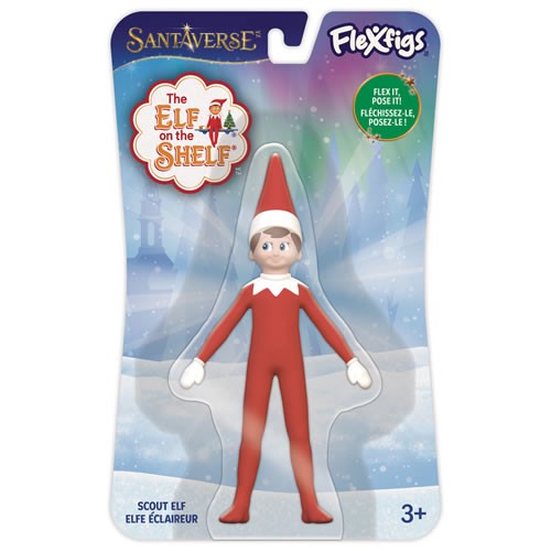 FleXfigs Figures - Elf On the Shelf - Scout Elf (Blue Eyes)