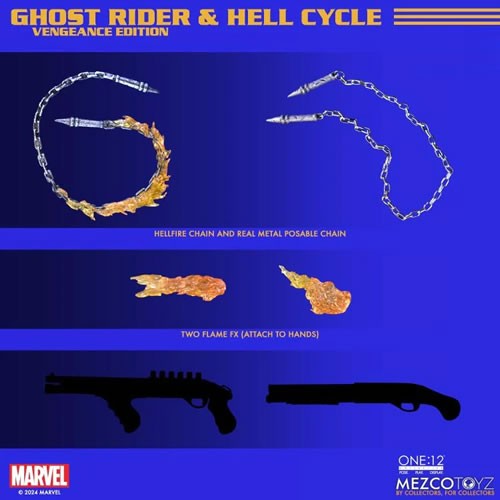 One:12 Collective Figures - Marvel - Ghost Rider And Hell Cycle (Vengeance Edition) Exclusive