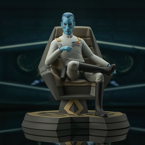 Premier Collection Statues - Star Wars: Rebels - Grand Admiral Thrawn On Throne