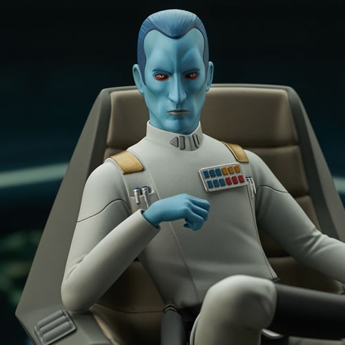 Premier Collection Statues - Star Wars: Rebels - Grand Admiral Thrawn On Throne